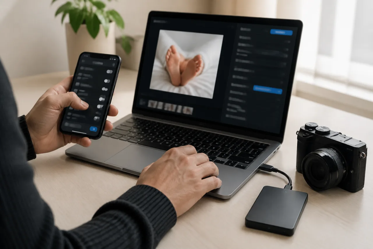 Vendedor protegiendo la privacidad de sus fotos y la seguridad de su cuenta