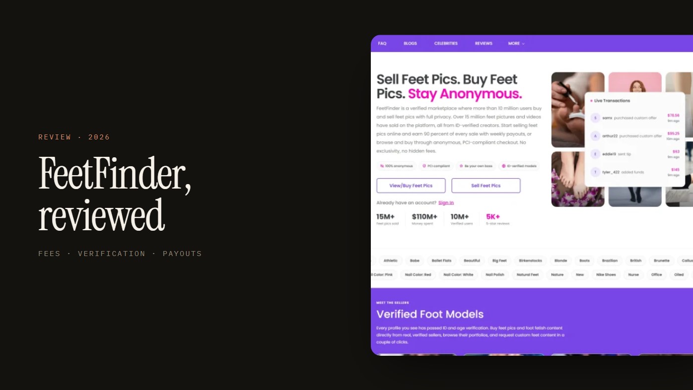 FeetFinder Review 2026: Fees, Payouts & Seller Reality
